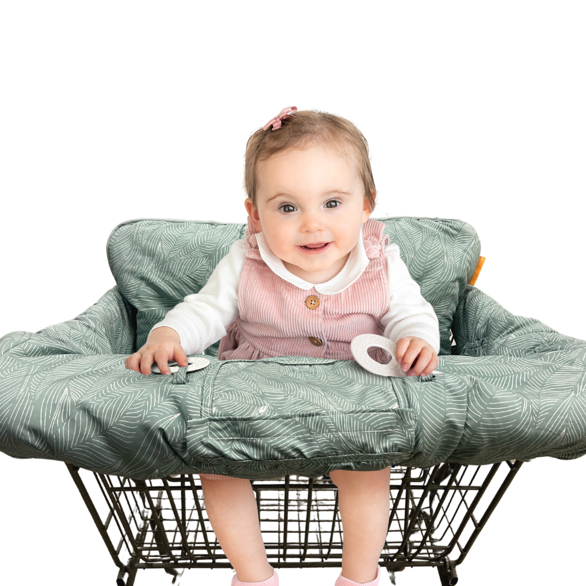 Baby Shopping Cart Cover | Sage Leaves