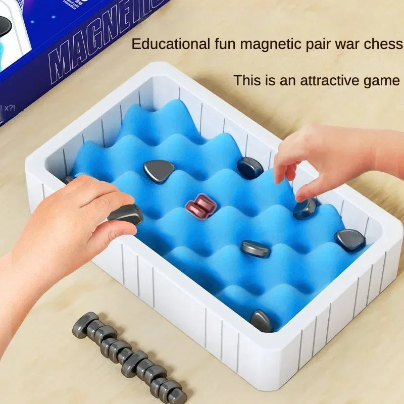MEACAOFG Magnetic Chess Game Magnet Board Game Table Top Magnet Game Family