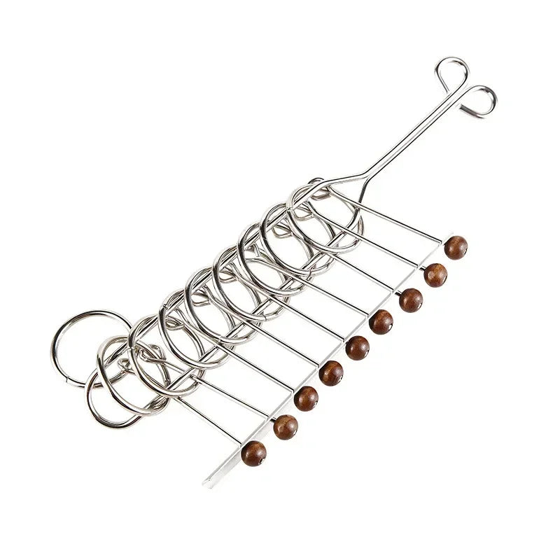 MEACAOFG 8/24/32Pcs Nine Link Series 3D Metal Puzzle Toy Release Buckle