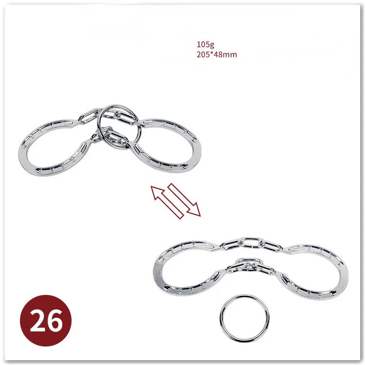 MEACAOFG Classic IQ Metal Brain Teaser 3D Alloy Box Kong Ming Lock Puzzles Magic Baffling Puzzle Game Toys for Children Adults Funny Gift