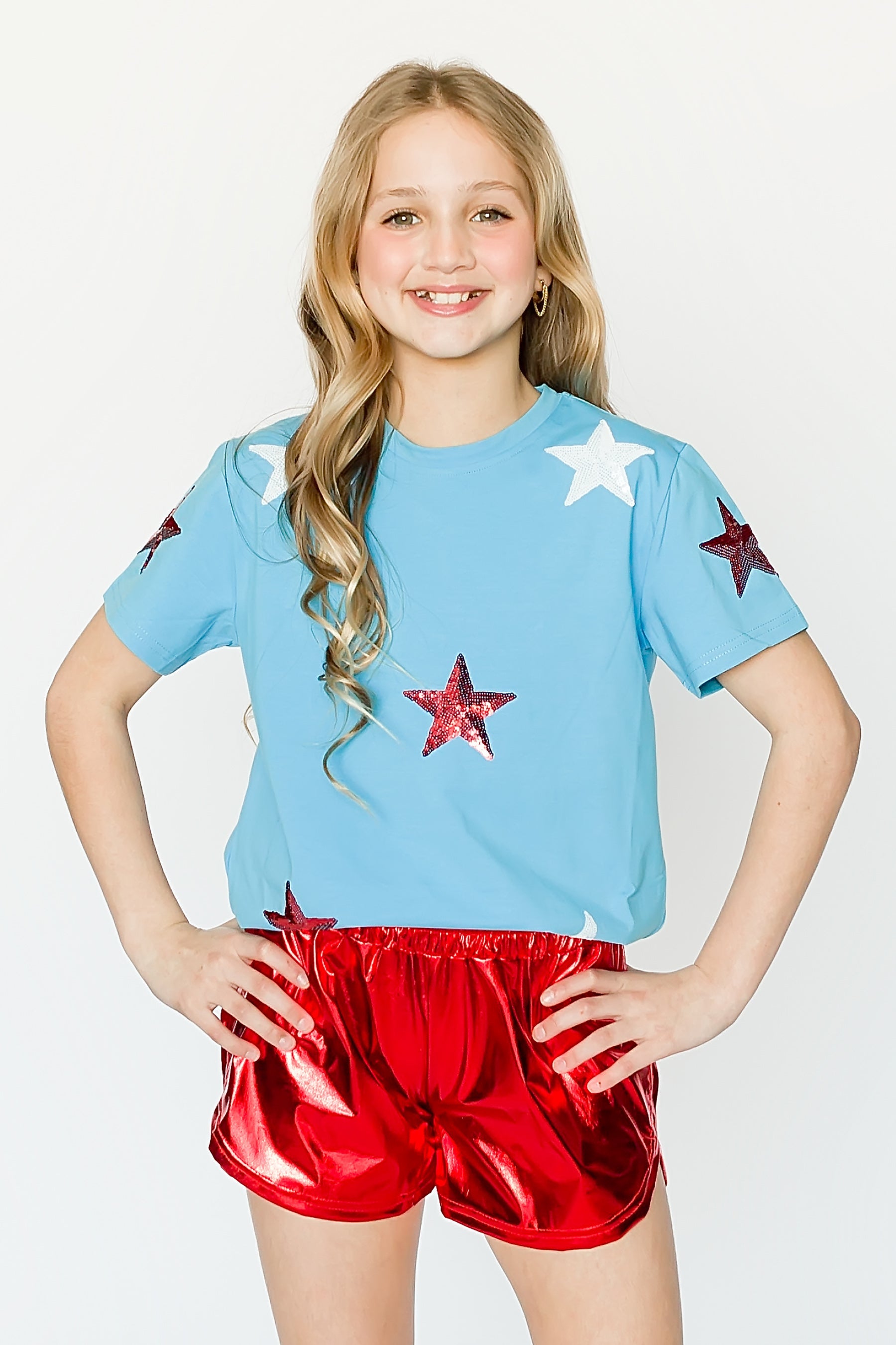 Sequin Stars Kid Tee