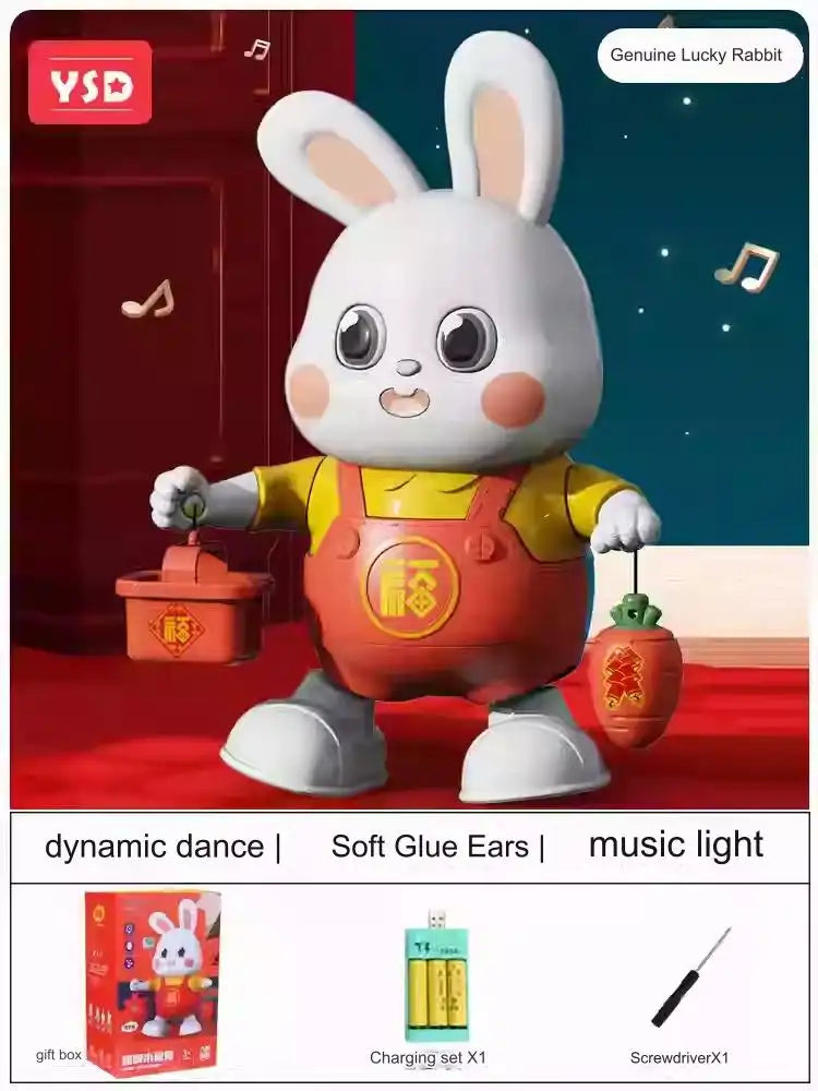 Interactive Singing Dancing Bunny Toy - Head Up Training for Babies 0-12 Months