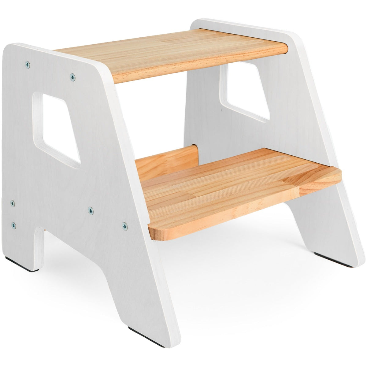2-Step Wooden Stool for Toddlers(Step Stool for Children Ages 2+)