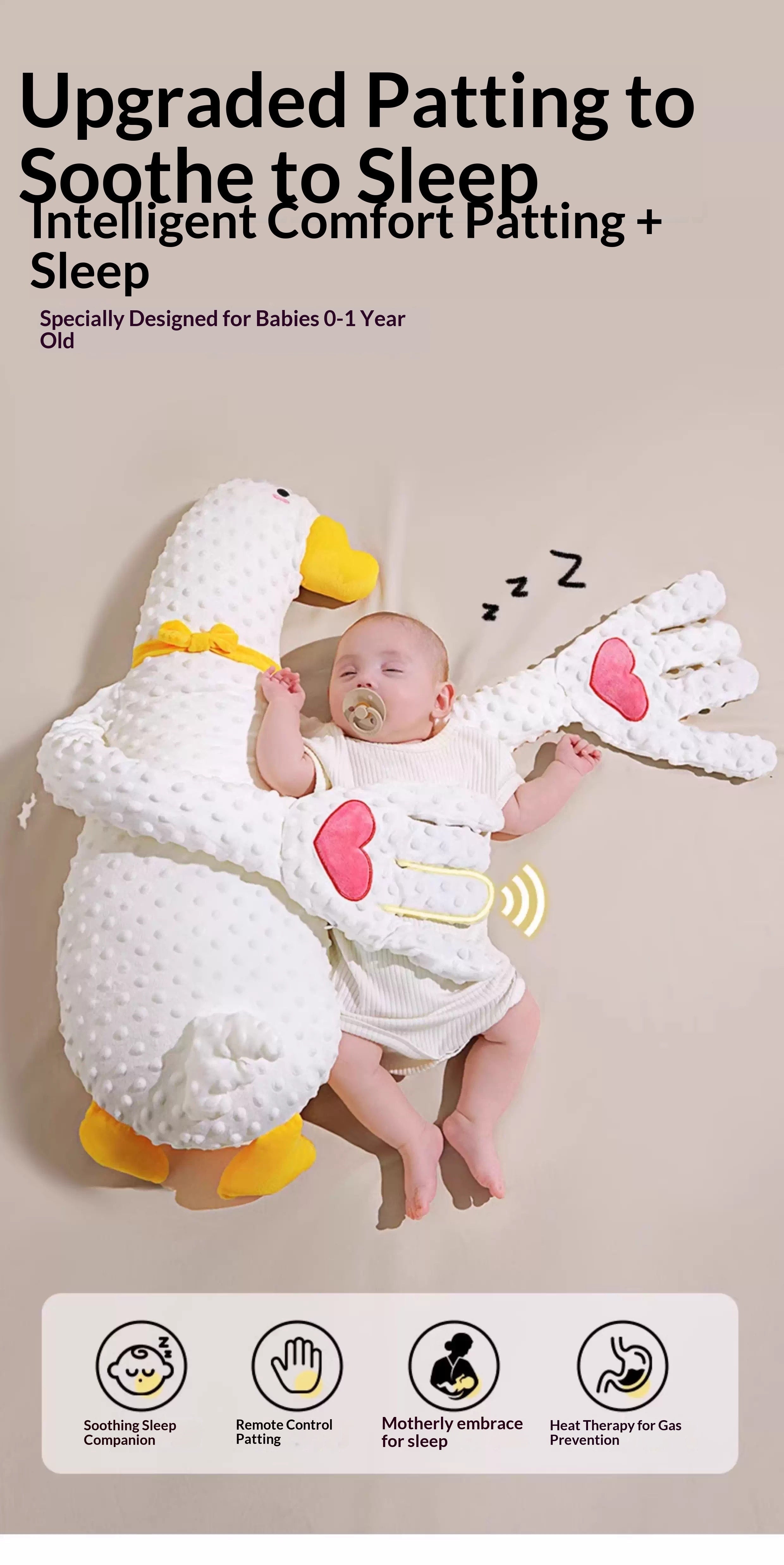 Premium Baby Soothing Pillow Toy - 3-in-1 Sleep Aid & Comfort Companion for Newborns 0-12 Months