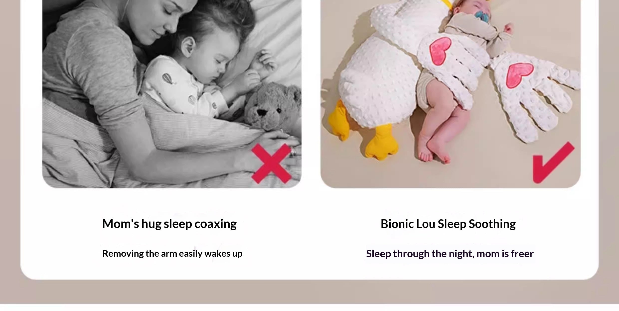 Premium Baby Soothing Pillow Toy - 3-in-1 Sleep Aid & Comfort Companion for Newborns 0-12 Months