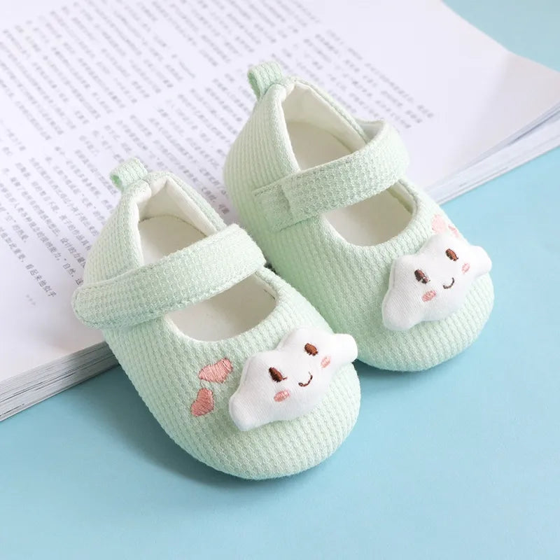 Premium Baby Girl Shoes Size 20 - Soft Sole First Walking Shoes