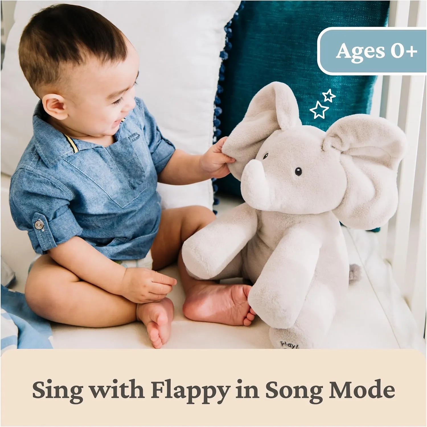 Interactive Baby Elephant Musical Toy - Educational Plush Toy for Infants & Toddlers