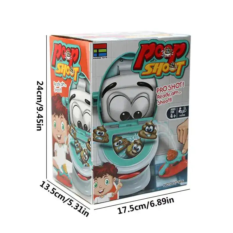 MEACAOFG Crazy catapult toilet match tricked party parent-child interaction two-player poop spoof desktop game creative toys