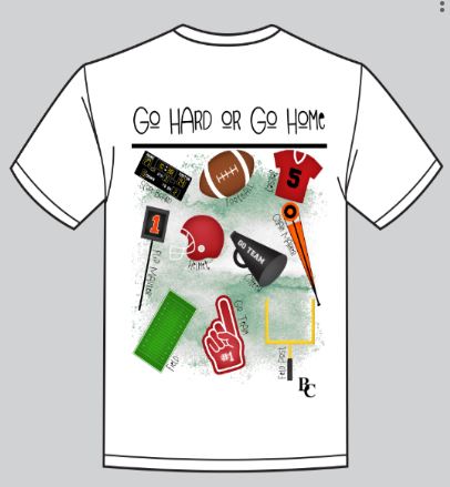 Go Hard Maroon Shirt