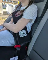 BubbleBum Teleport Backless Booster Car Seat, Kids Booster Seat for Car 40-100 lbs, Telescopic Portable Carseat, Ideal for Everyday Use and Foldable for Travel, - Black✔️