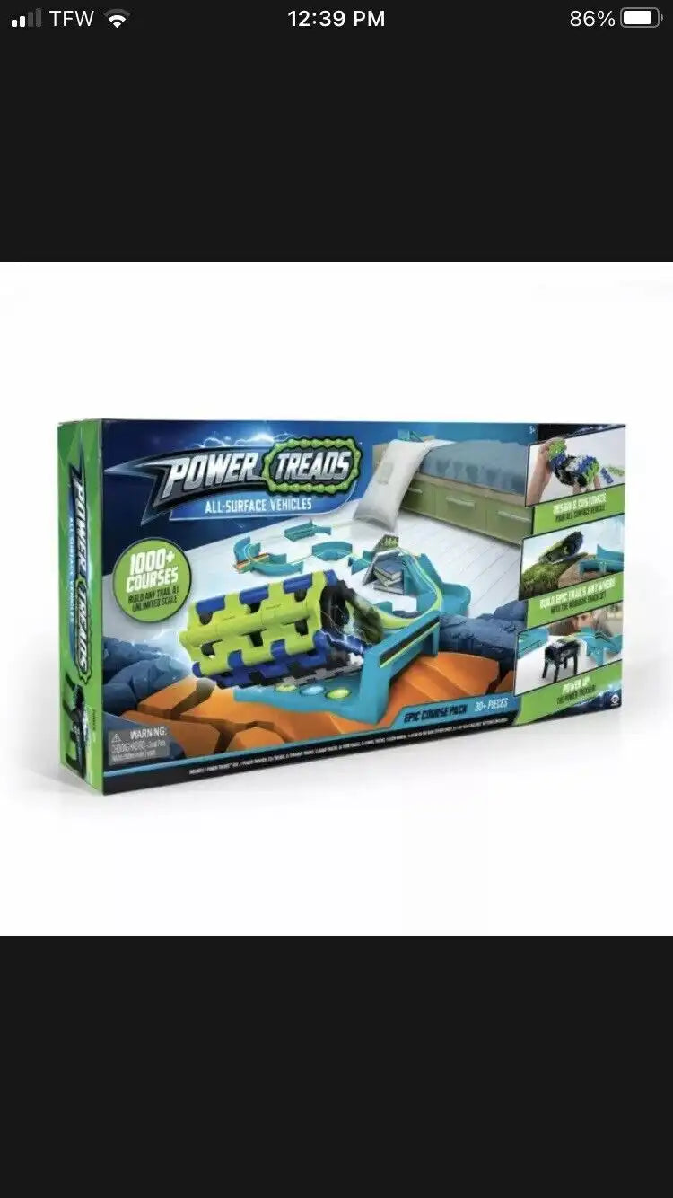 MEACAOFG Power Treads All-Surface Vehicles Epic Course Pack Toy Kids Modular Track