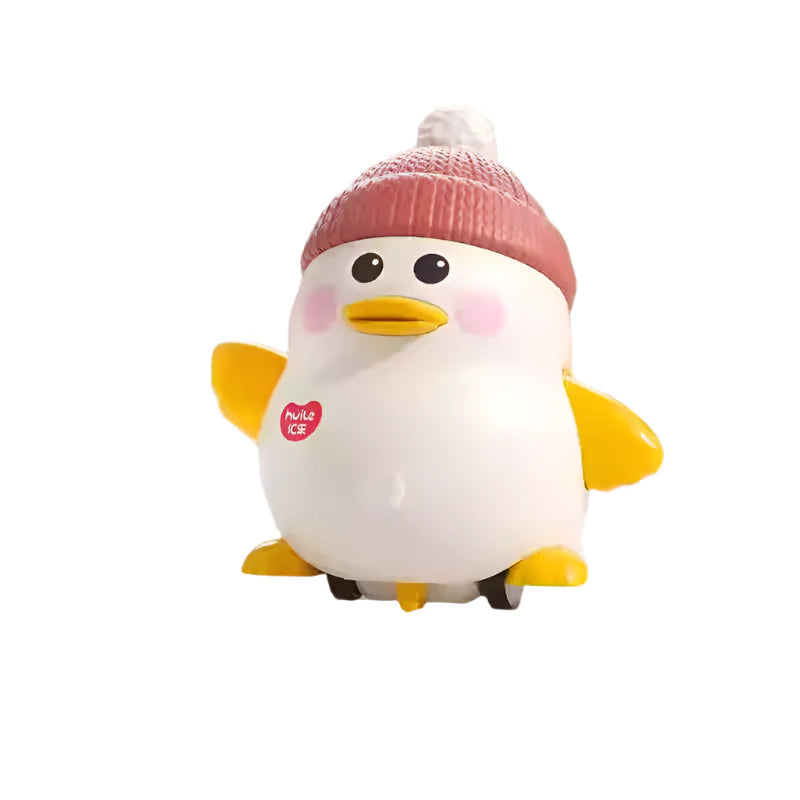 Interactive Waddling Goose Toy - Educational Push & Pull Baby Toy for Toddlers 6-24 Months