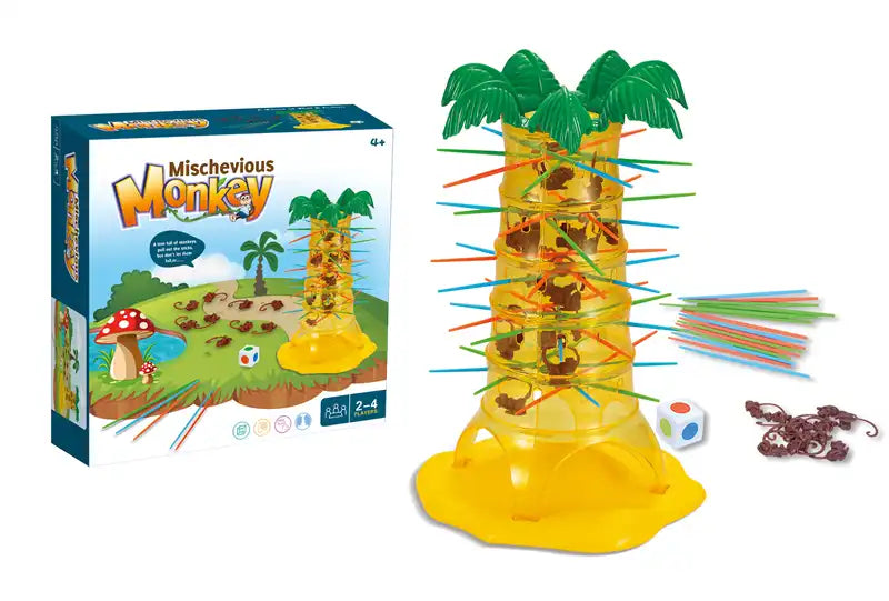 MEACAOFG Children's tabletop interactive games loopin monkeys tumbling monkeys draw sticks toys gifts prizes