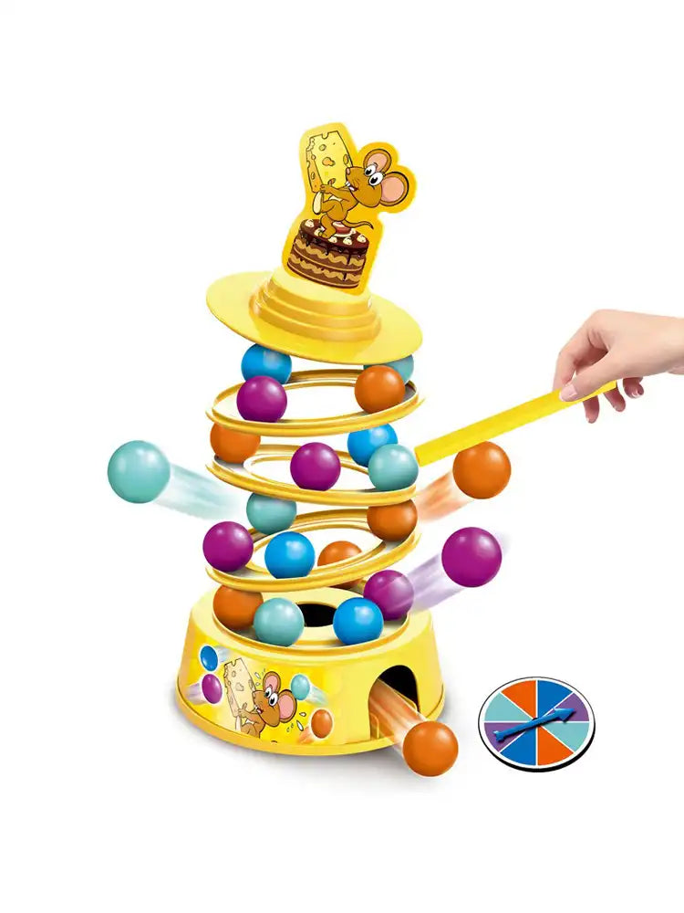 MEACAOFG Children's educational toys mouse cake tower stacking game parent-child interaction multiplayer party table games birthday gift