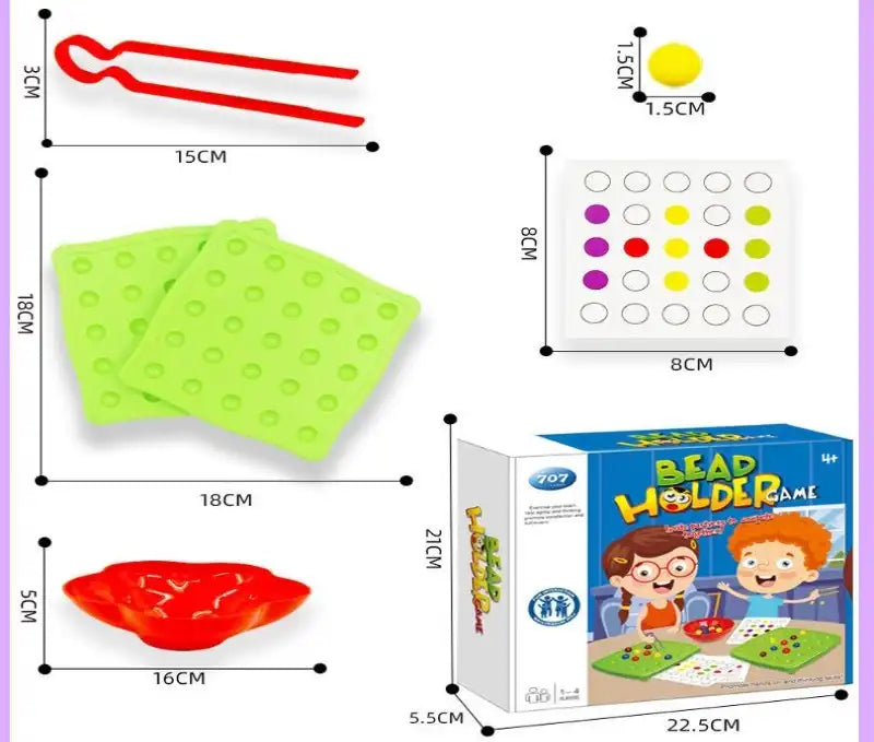 Children's desktop toys Clip beads game color matching Clip beans Jigsaw puzzle competition Parent-child interactive toys Clip beads game-MEACAOFG