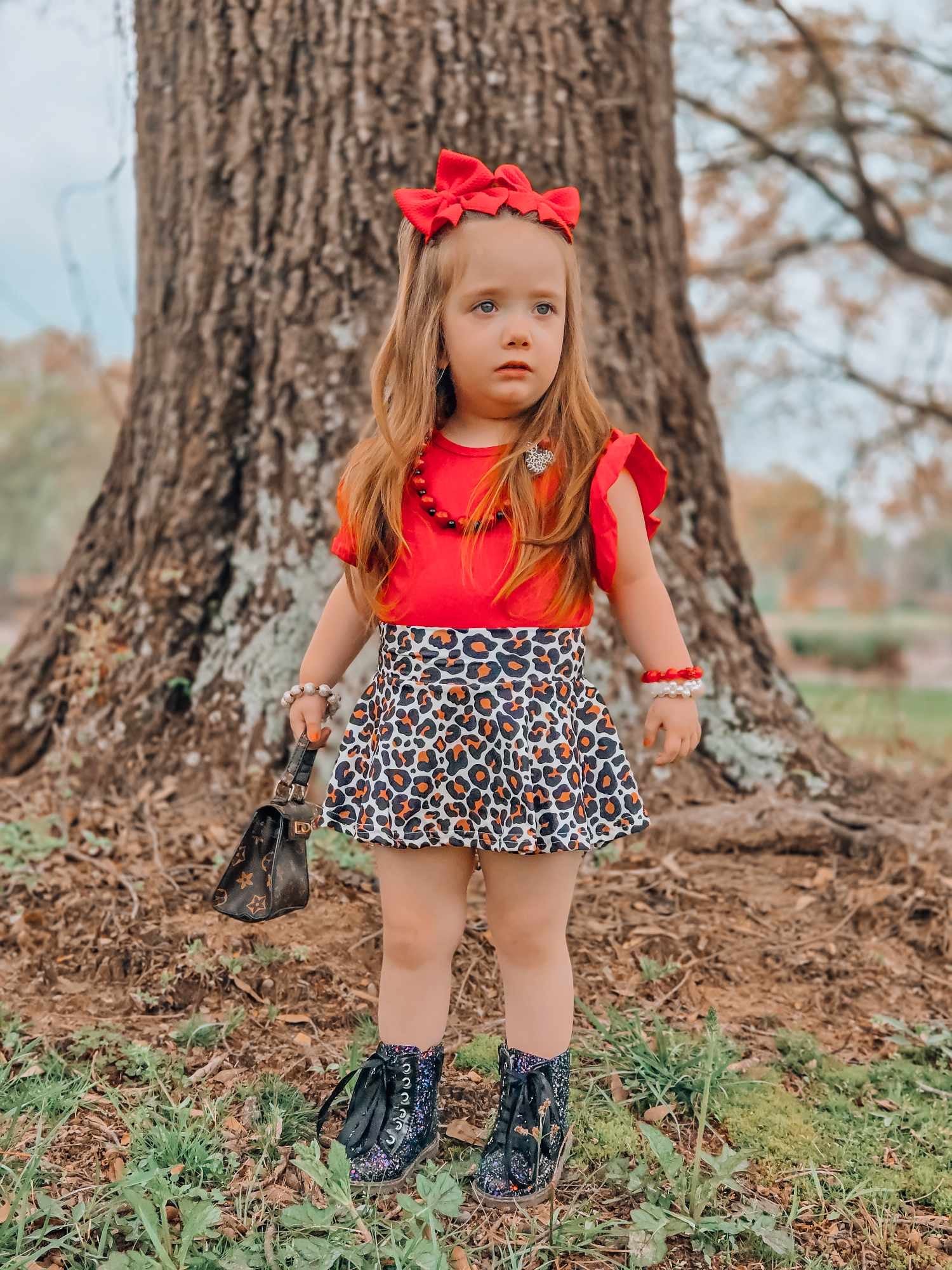 Original leopard Skirted bummies