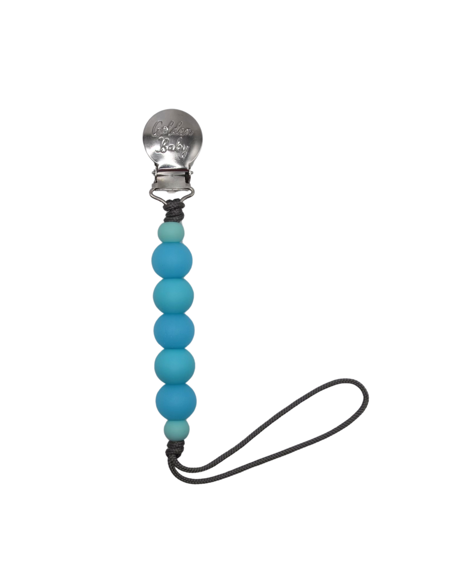 Glow in the Dark Pacifier Clip // Blue
