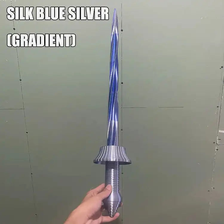 MEACAOFG 3D Printed Radish Toy Knife 3D Luminous Carrot Gravity Knife Fidget Toys Children Decompression Push Card Toy 3D Printing Glowing Carrot Knife Christmas Toy