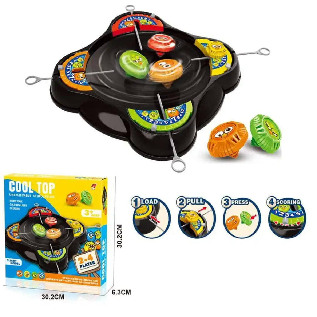 MEACAOFG PANISHKA Battle Top with Launcher with Stadium Set, 4 Pcs Combat Burst Turbo Gyro Spinners and 4 Lau