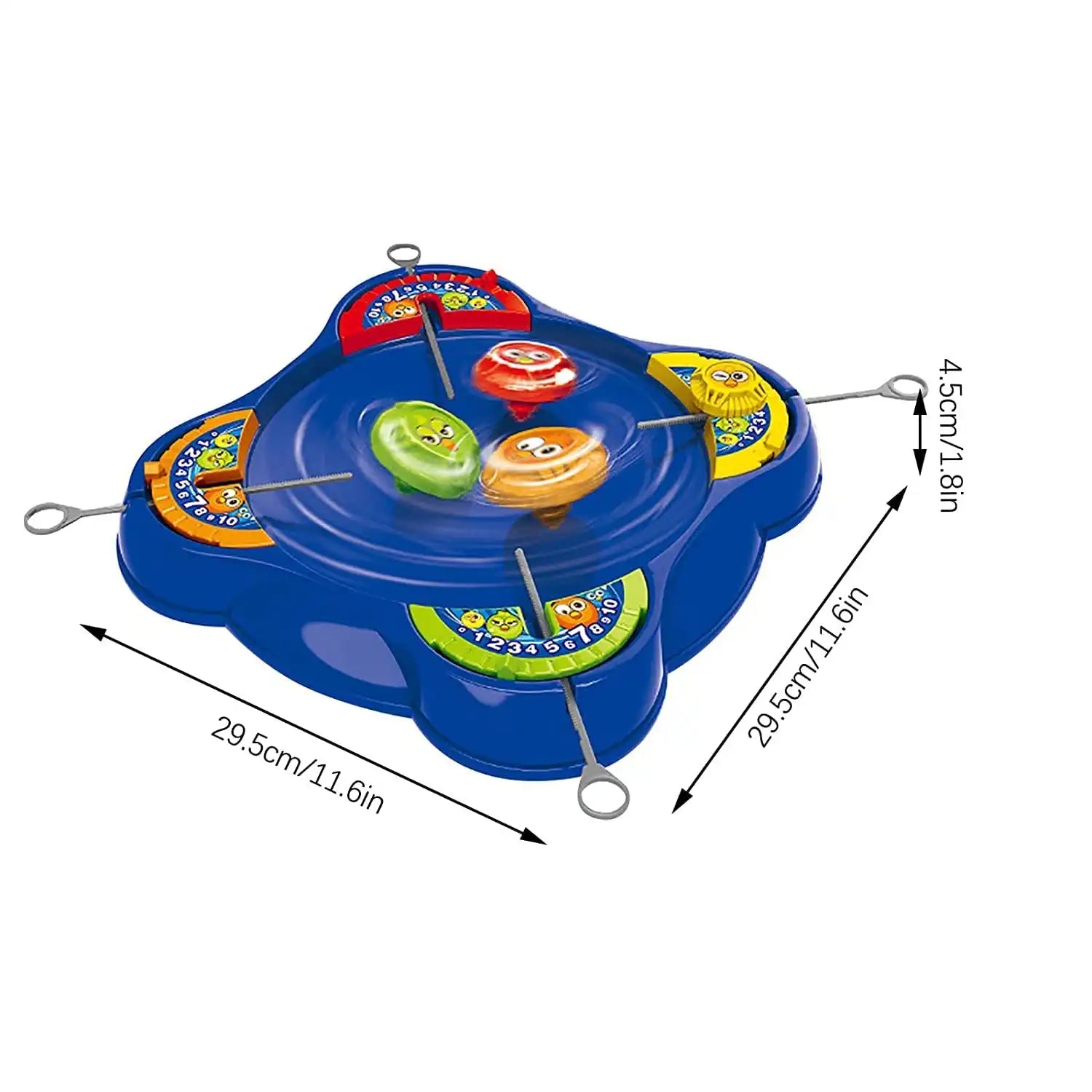 MEACAOFG PANISHKA Battle Top with Launcher with Stadium Set, 4 Pcs Combat Burst Turbo Gyro Spinners and 4 Lau