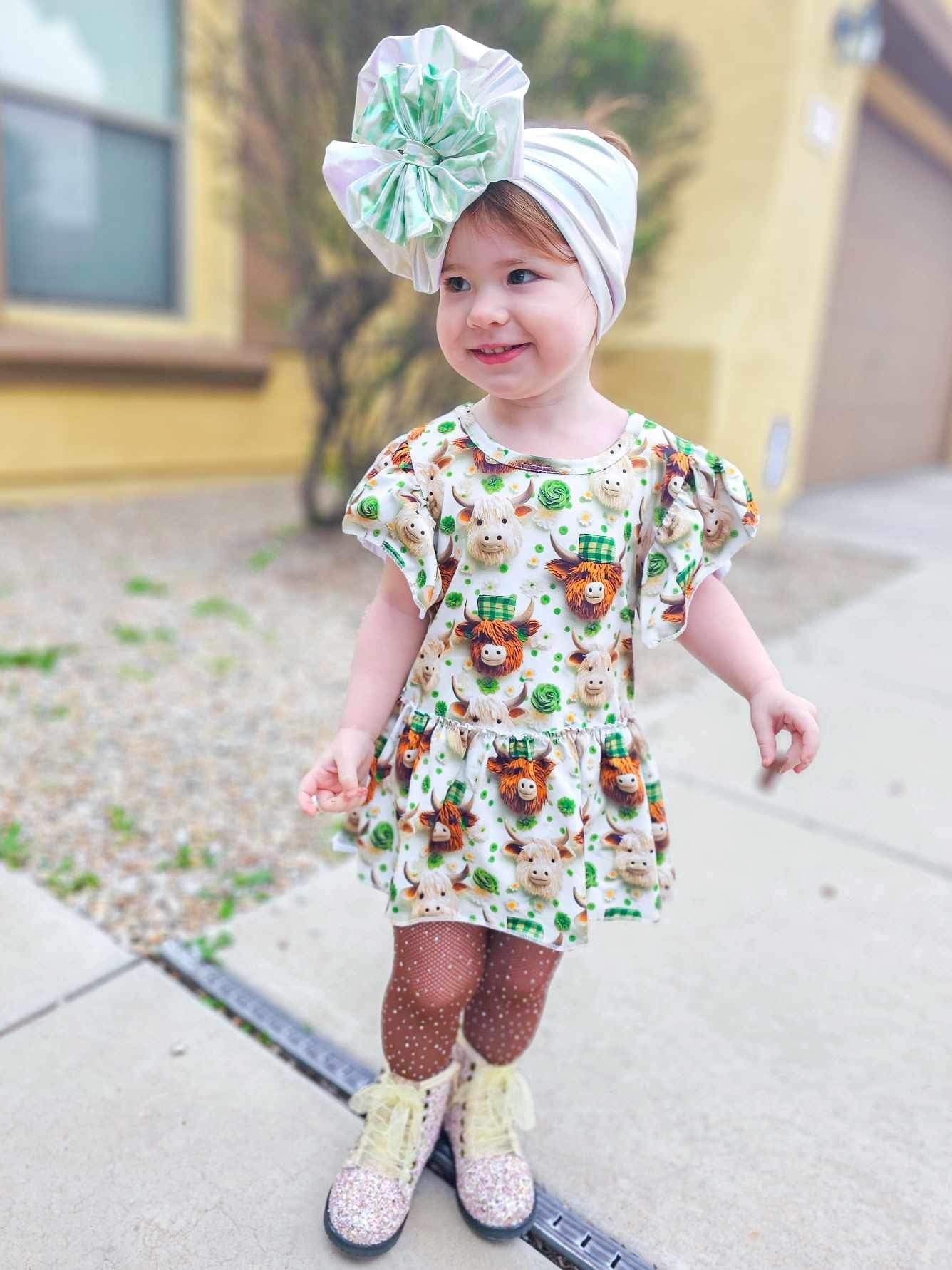 St Patrick’s highland skirted romper