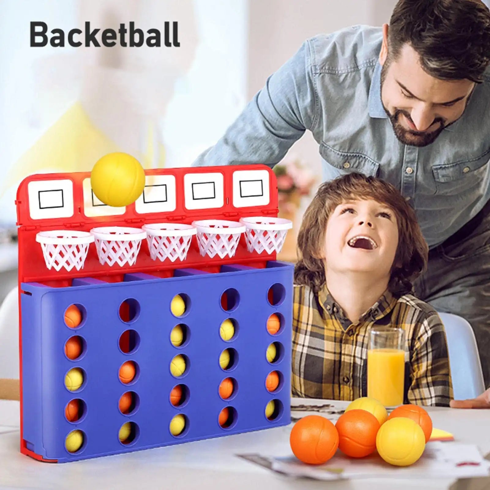 MEACAOFG- Mini Basketball Game Basketball Board Game Toys Tabletop Basketball Game for Kids and Adults Desktop Basketball Games Foosketball Games Office Desk for Adult Basketball Gifts for Boys 8-12