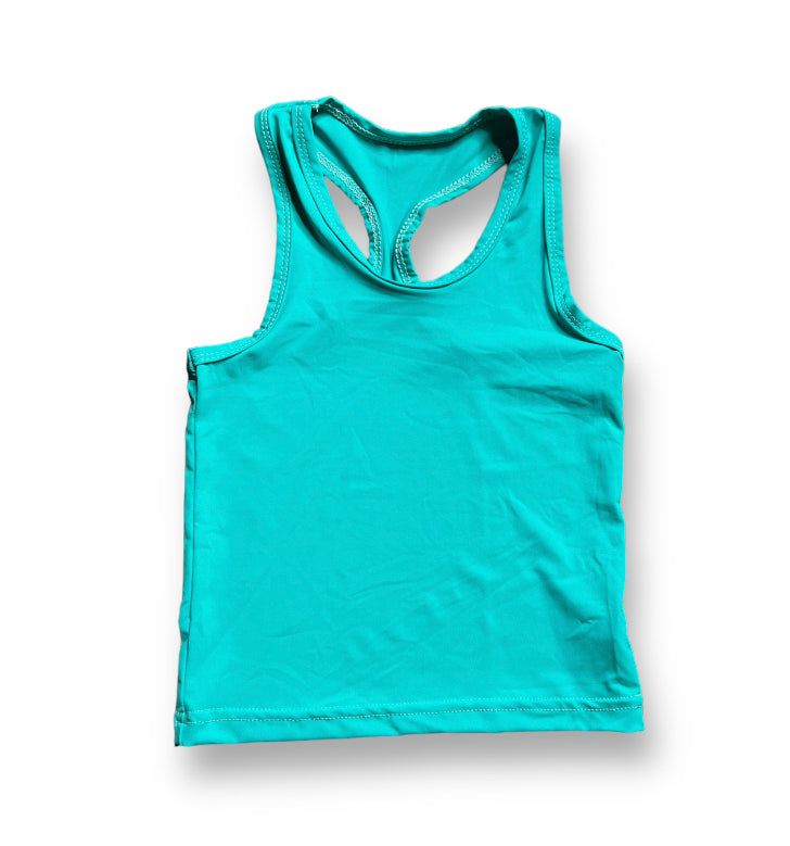 Teal Razorback Kid Tank