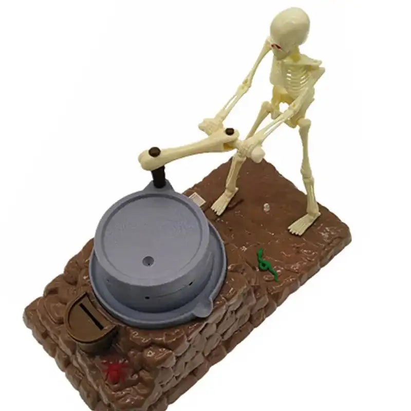 MEACAOFG Funny Piggy Bank Automatic Skull Ghost Grinding Creative Music Coin Money Saving Box Baby Kids Child Gift