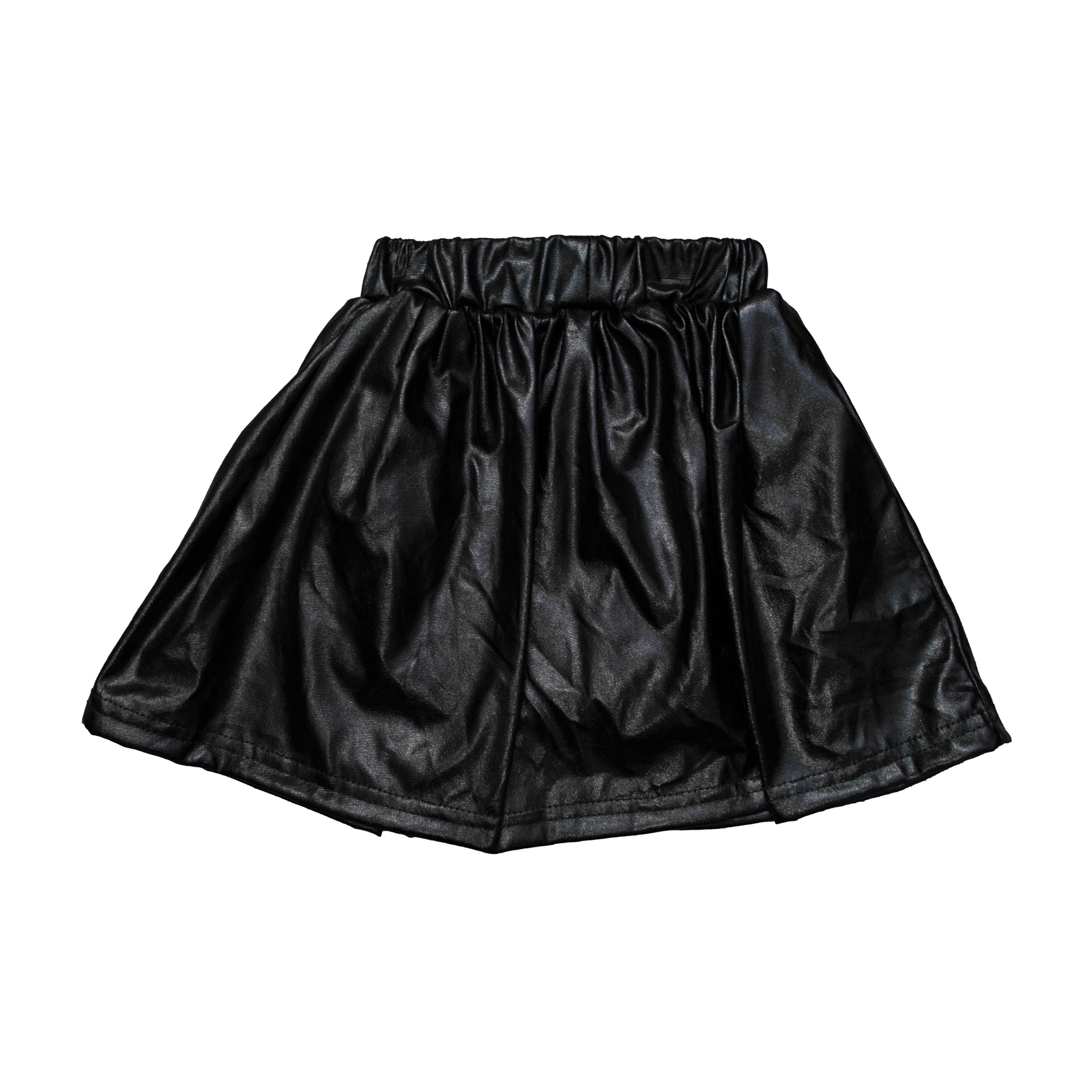 Black Metallic Adult Skort
