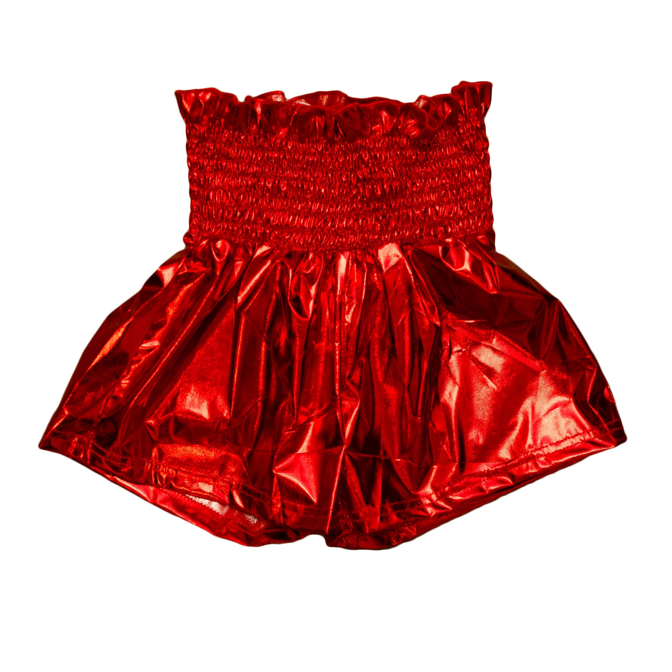 Red Metallic Swing Adult Shorts