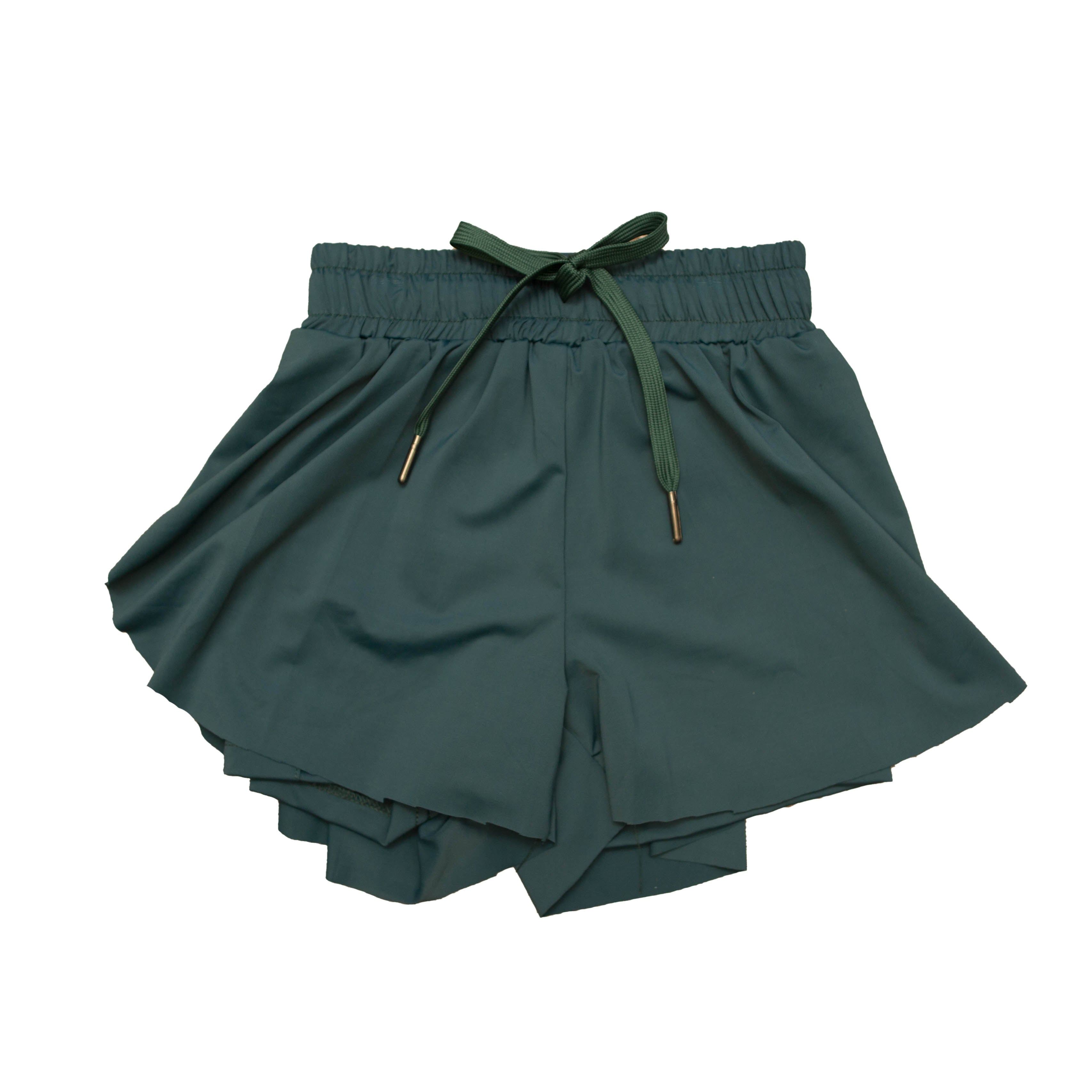 Emerald Green Adult Butterfly Shorts