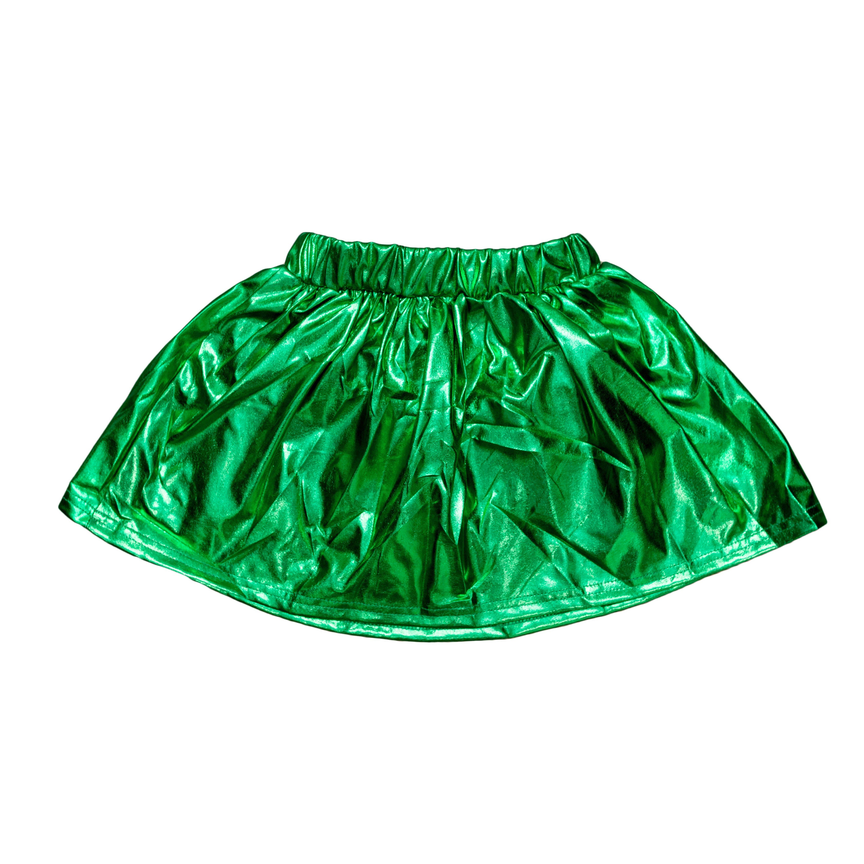 Green Metallic Adult Skort