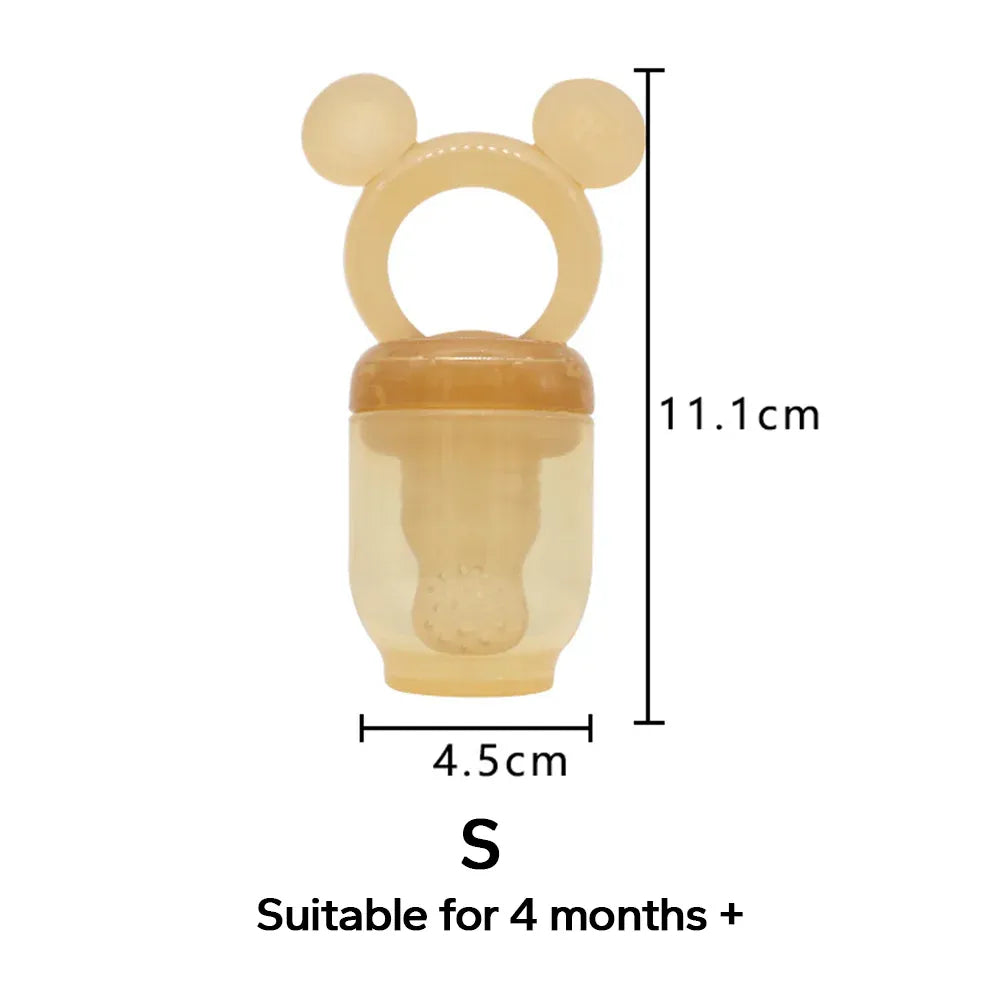 Baby Fruit Feeder Silicone Mesh Teether - Safe Self-Feeding Tool for Infants 3-24 Months