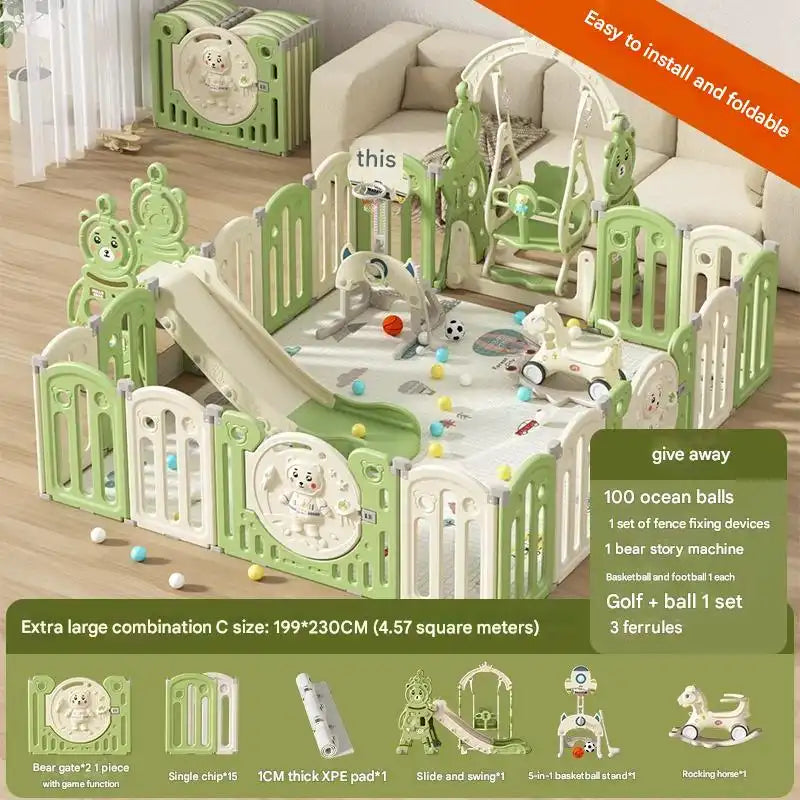 Premium Baby Safety Gate - Extra Wide Adjustable Child Proof Barrier for Stairs & Doorways