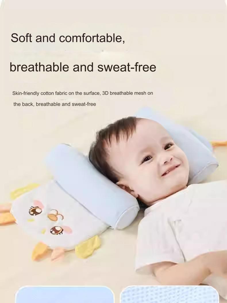 MEACAOFG™ Baby Stretchable Shape Memory Foam Pillow - Ergonomic Head Support for Infants 0-12 Months