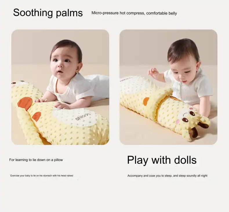 Premium Baby Soothing Pillow Toy - 3-in-1 Sleep Aid & Comfort Companion for Newborns 0-12 Months