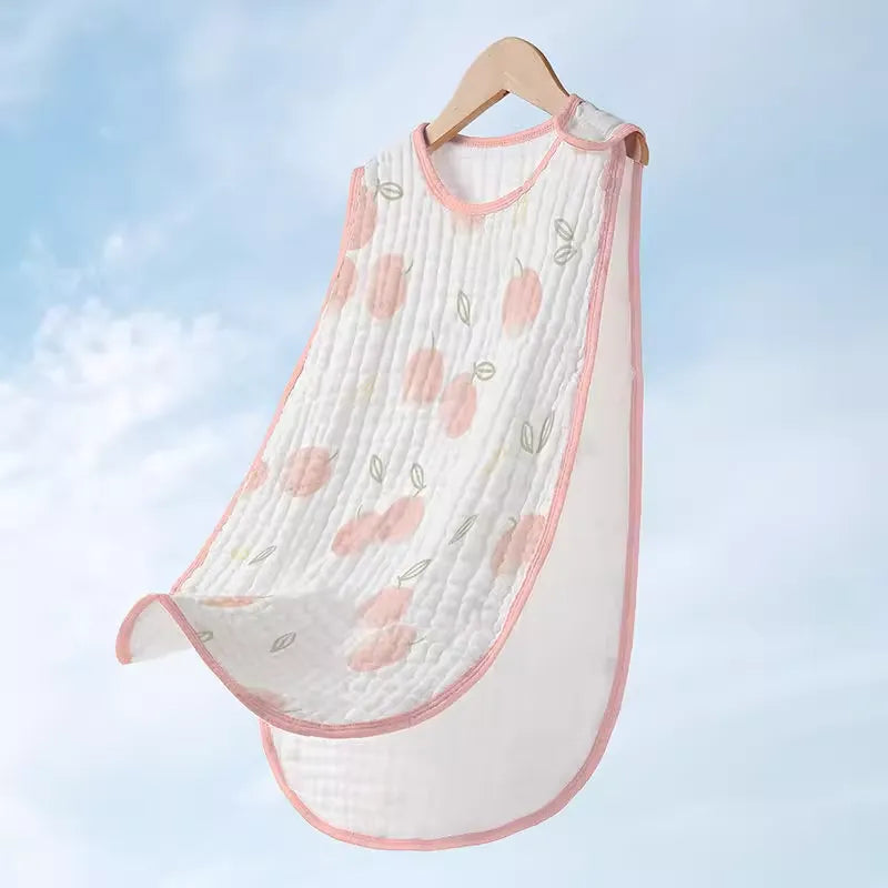 Baby sleeping bag cotton gauze sleeveless vest