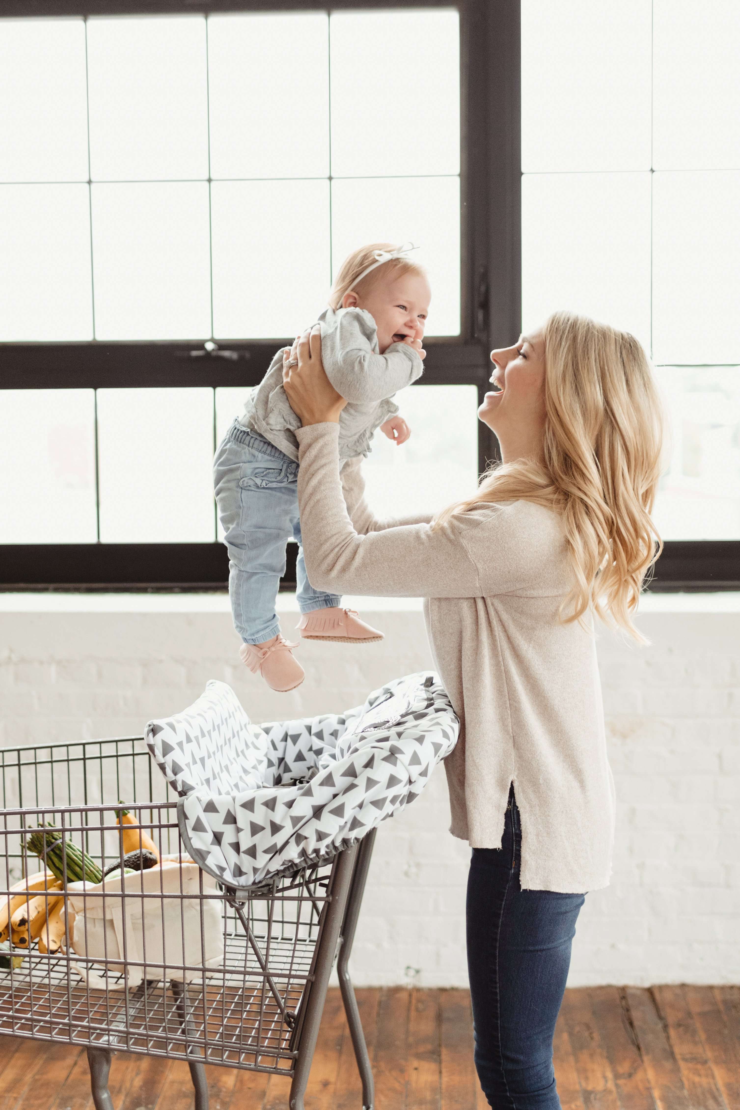 Baby Shopping Cart Cover | Triangles