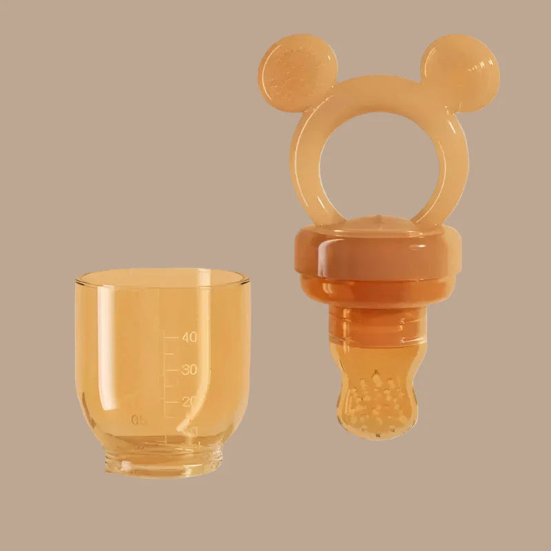 Baby Food Feeder Silicone Mesh Teether - Safe Self-Feeding Tool for Infants 3-12 Months