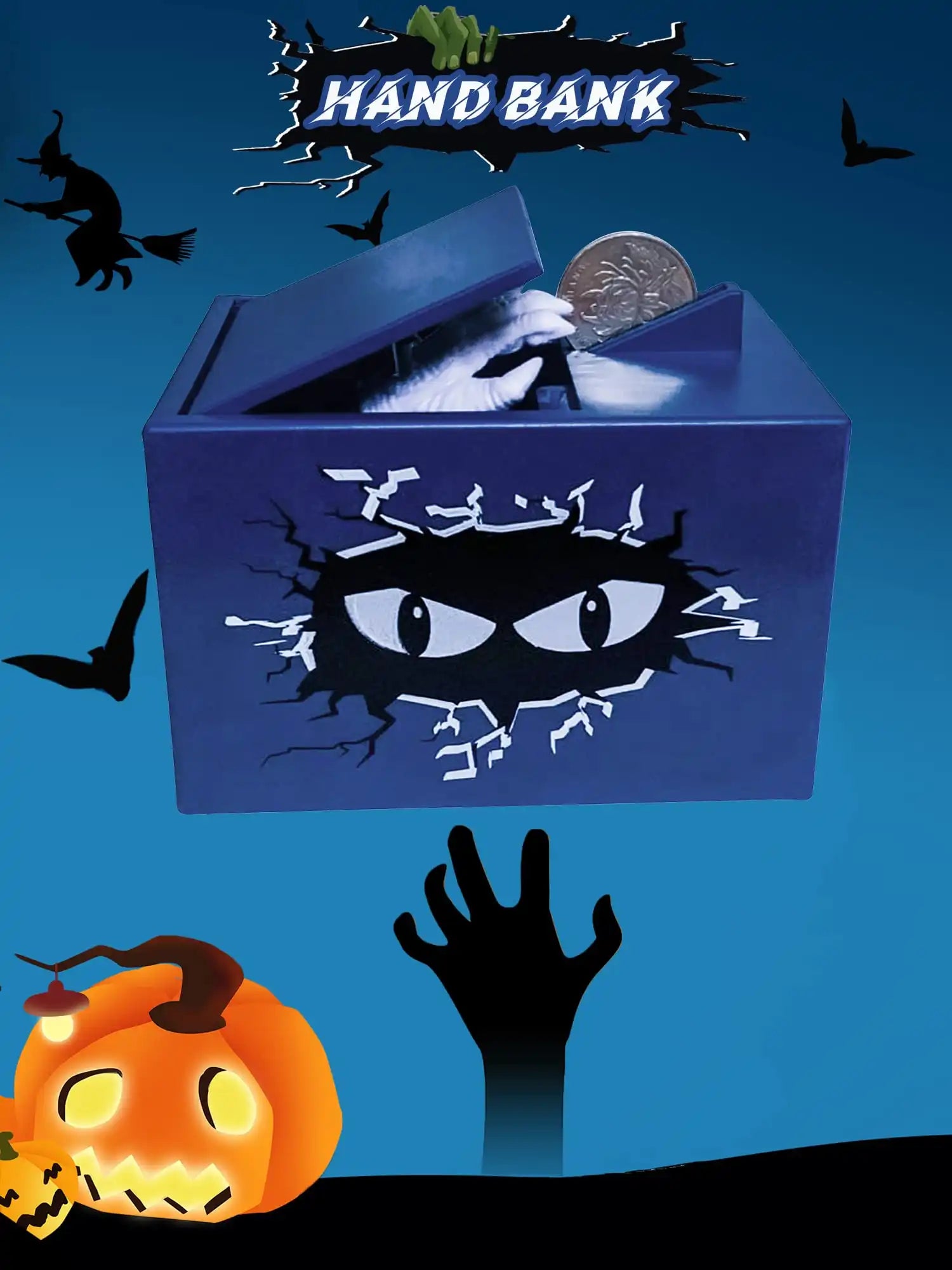 MEACAOFG Cevly Stealing Coin Box,Coin Bank for Kids,Electronic Ghost Hand Piggy Bank,Monster Bank Toy,Birthday Halloween for Boys Girls Kids
