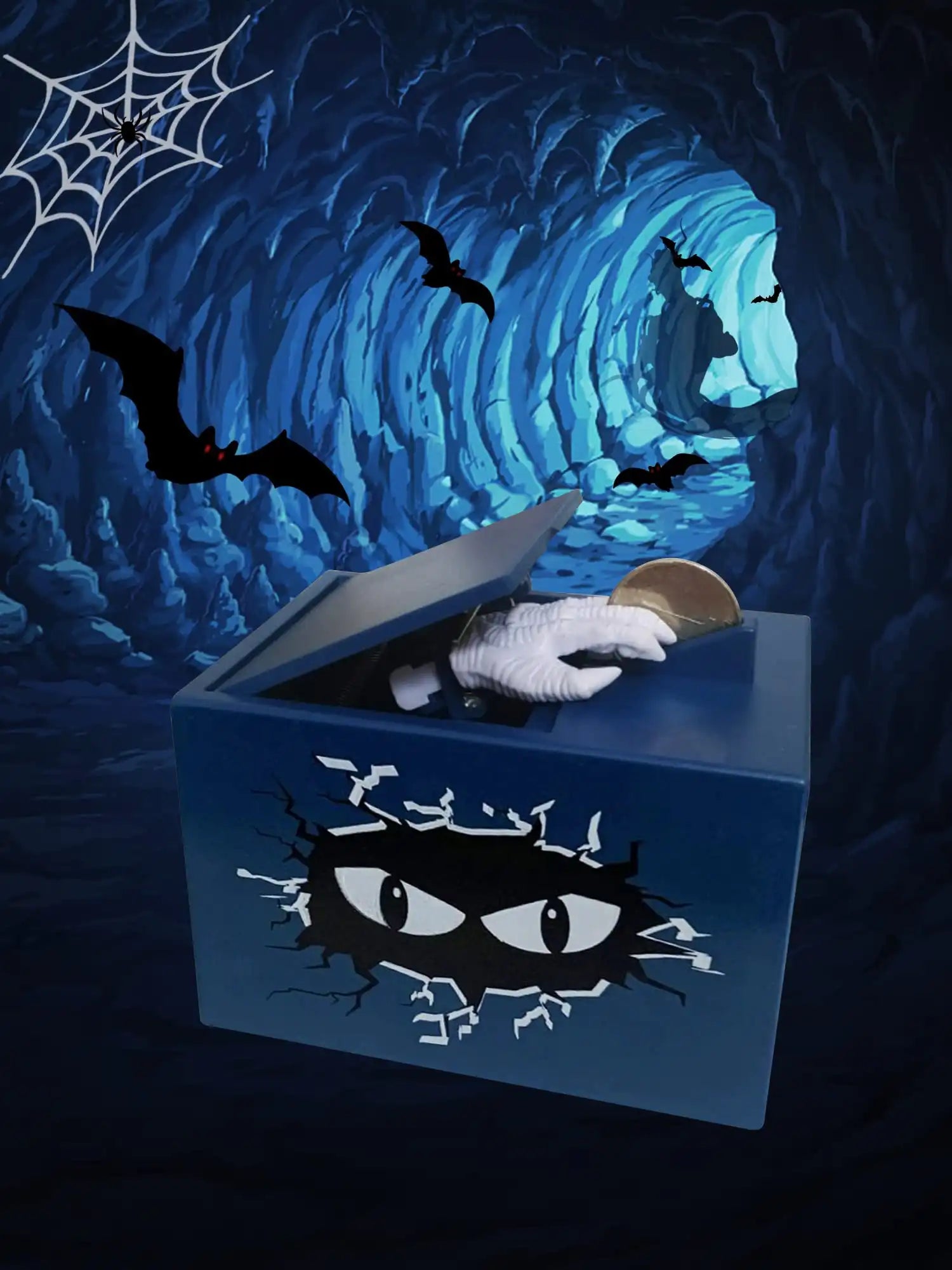 MEACAOFG Cevly Stealing Coin Box,Coin Bank for Kids,Electronic Ghost Hand Piggy Bank,Monster Bank Toy,Birthday Halloween for Boys Girls Kids