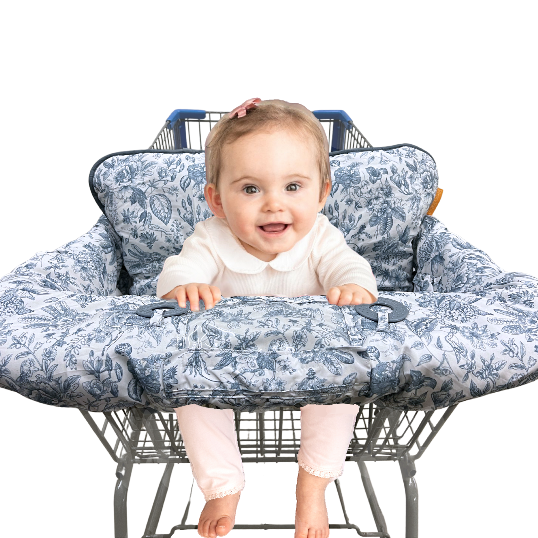 Baby Shopping Cart Cover | Heritage Blue