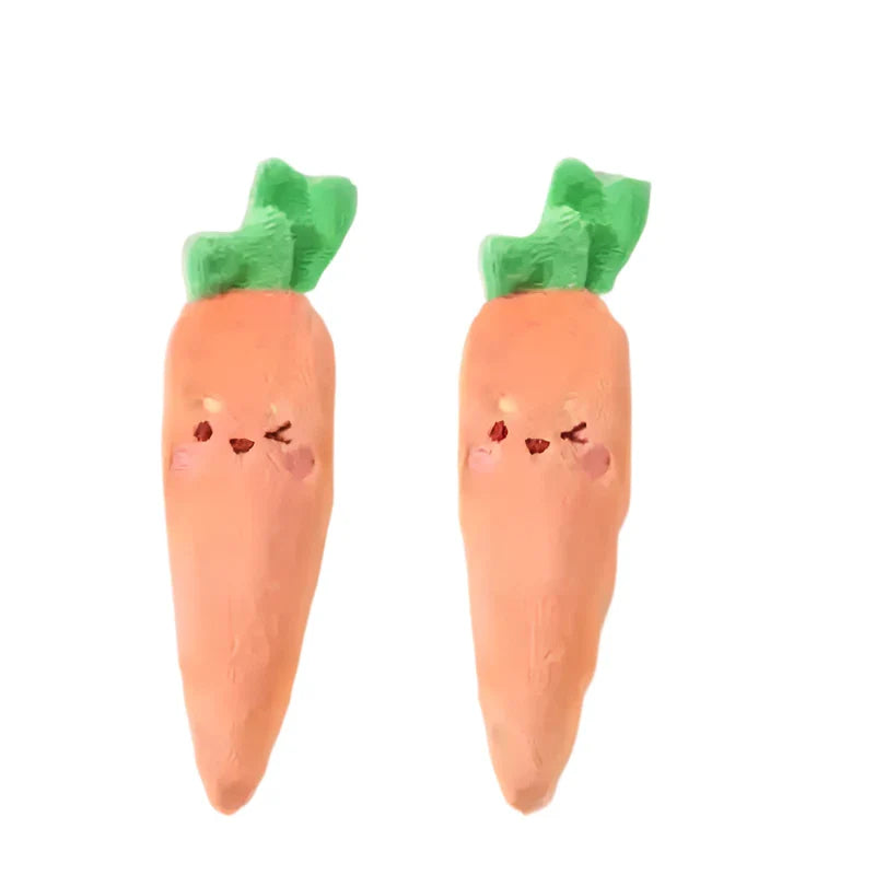 Baby Sensory Toys - Soft Carrot & Banana Teething Toys for Newborns 0-12 Months | Anti-Startle Comfort Toys