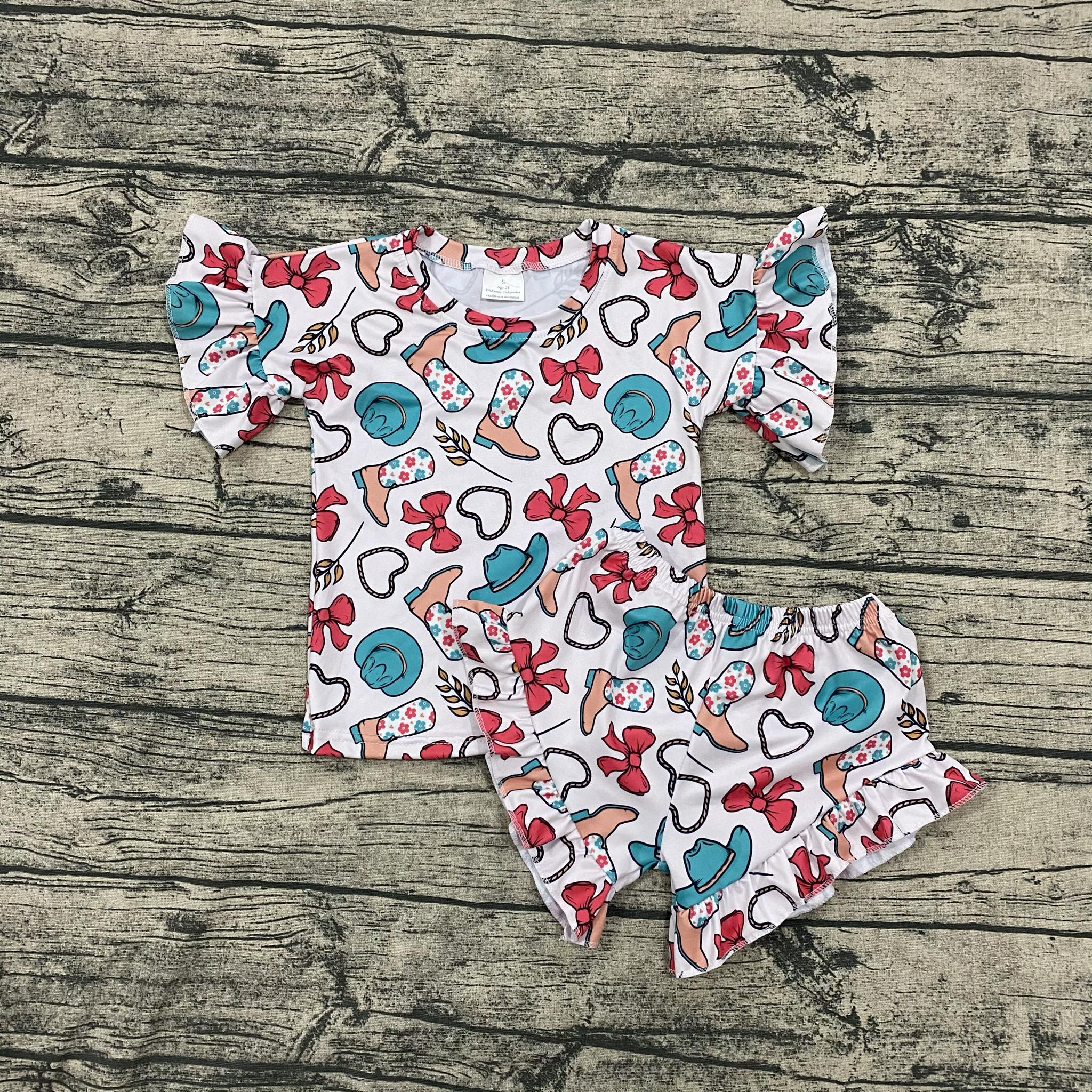 Howdy USA ruffle top set