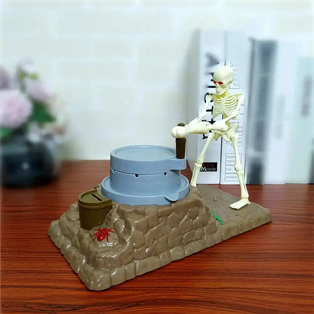 MEACAOFG Funny Piggy Bank Automatic Skull Ghost Grinding Creative Music Coin Money Saving Box Baby Kids Child Gift