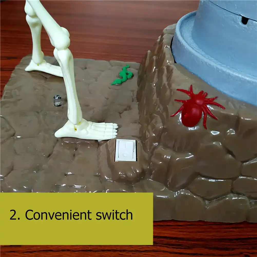 MEACAOFG Funny Piggy Bank Automatic Skull Ghost Grinding Creative Music Coin Money Saving Box Baby Kids Child Gift