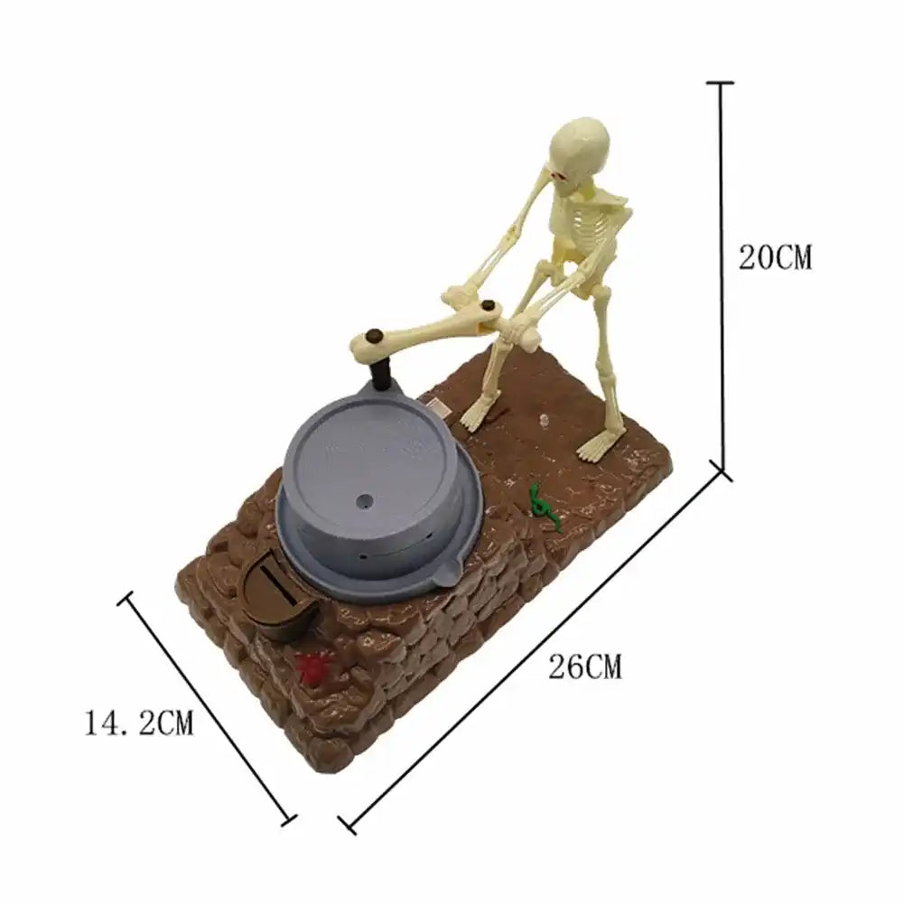 MEACAOFG Funny Piggy Bank Automatic Skull Ghost Grinding Creative Music Coin Money Saving Box Baby Kids Child Gift