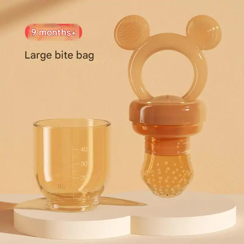 Baby Fruit Feeder Silicone Mesh Teether - Safe Self-Feeding Tool for Infants 3-24 Months