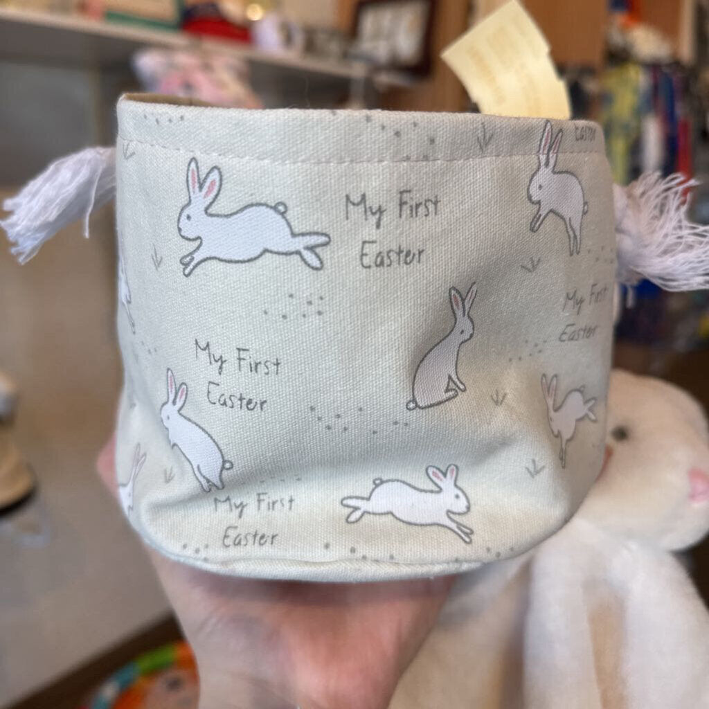 *bunny my first easter lovey and basket