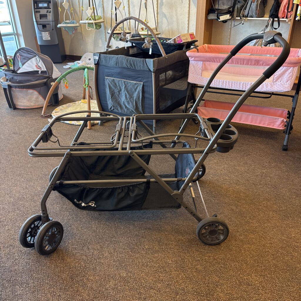 *TwinRoo+ Infant Car Seat Stroller Frame Chicco & Britax/BOB Adapters